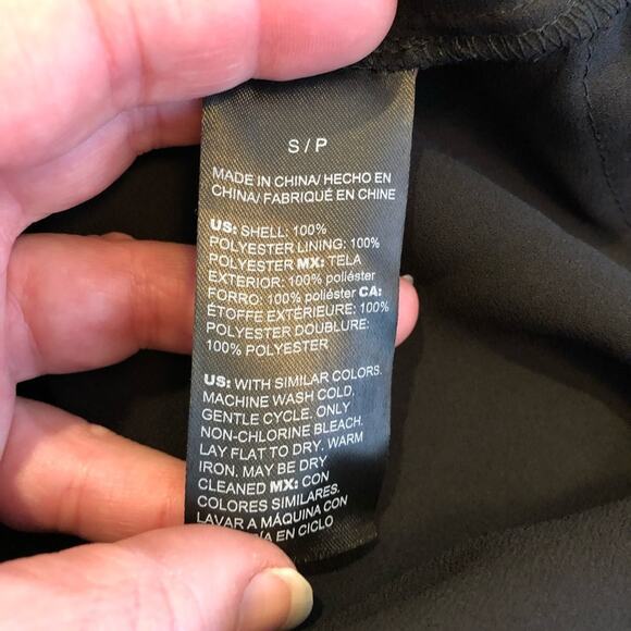 WHBM black floral butterfly Love at First Sight sheer overlay dress size Small - Picture 11 of 16